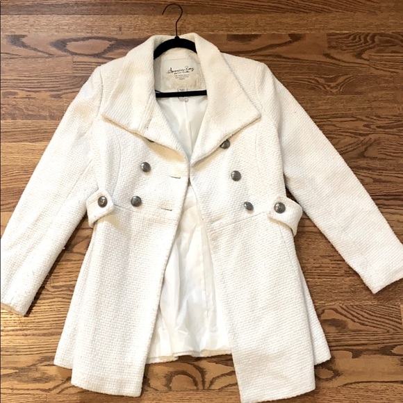 American Rag Jackets & Blazers - American Rag white wrap coat in M